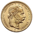 Austria, Franciszek Józef I, 8 florenów/20 franków 1888