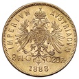 Austria, Franciszek Józef I, 8 florenów/20 franków 1888