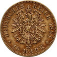 Niemcy, Wirtembergia, Karol I, 10 marek 1881 F, Stuttgart