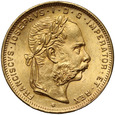 Austria, 8 florenów / 20 franków 1892, Nowe bicie