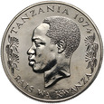Tanzania 1974, zestaw 3 monet, złoto + srebro  