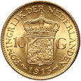 Holandia, Wilhelmina, 10 guldenów 1913