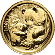 Chiny, 20 yuan 2005, Panda, 1/20 uncji