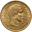 1061. Francja, Napoleon III, 10 franków 1859 BB, Strasburg