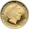 Niue, 5 dolarów 2020, Złoto św. Mikołaja, 1/10 uncji złota