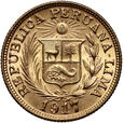 Peru, 1 libra 1917, Lima