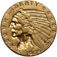 744. USA, 5 dolarów 1909, Indianin