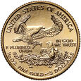 USA, 5 dolarów 2008, Gold Eagle, 1/10 uncji