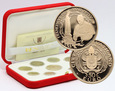 Watykan, zestaw 9 monet euro 2015, Franciszek, stempel lustrzany