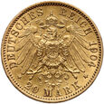 706. Niemcy, Prusy, Wilhelm II, 20 marek 1904 A
