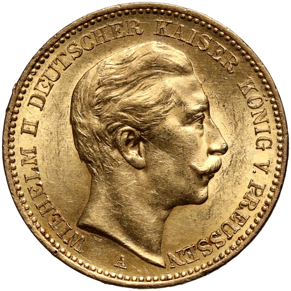 1078. Niemcy, Prusy, Wilhelm II, 20 marek 1905 A