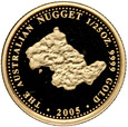 Australia, 4 dolary 2005, Australijski Samorodek, 1/25 uncji Au999