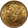USA, 20 dolarów 1904, Filadelfia, Liberty, PCGS MS64