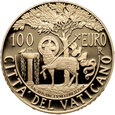 Watykan, 100 euro 2018, Franciszek, 6 rok pontyfikatu