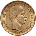 Grecja, Jerzy I Grecki, 20 drachm 1884 A