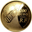 Francja, 200 euro 2009, Międzynarodowy Rok Astronomii, Uncja złota