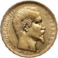 Francja, Napoleon III, 20 franków 1859 A