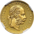 Austria, Franciszek Józef I, dukat 1915, Nowe bicie, NGC MS67