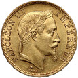 Francja, Napoleon III, 50 franków 1868 A