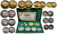 Uganda, zestaw od 2 do 1000 szylingów, 1969, złoto + srebro [m]