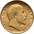 Wielka Brytania, Edward VII, 1/2 suwerena 1910