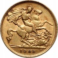 Wielka Brytania, Edward VII, 1/2 suwerena 1910