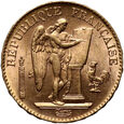 734. Francja, 20 franków 1897 A, Anioł