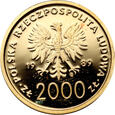 Polska, 2000 złotych 1989, Jan Paweł II, kratka #RK