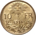Szwajcaria, 10 franków 1915 B