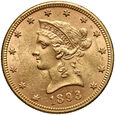 718. USA, 10 dolarów 1893, Filadelfia, Liberty