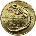 Indonezja, 100000 Rupii 1974, Waran z Komodo