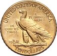 USA, 10 dolarów 1915, Indianin