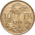 Szwajcaria, 10 franków 1915 B, Berno