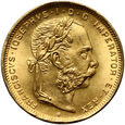 981. Austria, 8 florenów/20 franków 1892 Nowe bicie