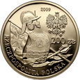 Polska, III RP, 200 złotych 2009, Husarz - XVII w.