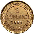 Kanada, Nowa Fundlandia, Wiktoria, 2 dolary 1880  / [M]