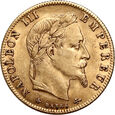 Francja, Napoleon III, 5 franków 1865 A