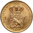 284. Holandia, Wilhelm III, 10 guldenów 1877