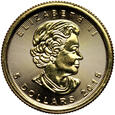 Kanada, 5 dolarów 2015, Liść klonu, 1/10 uncji złota
