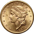 USA, 20 dolarów 1876 S, San Francisco, Liberty
