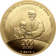 Francja, 200 euro 2010, Matka Teresa, 1 uncja złota