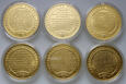 Polska, zestaw 22 złotych monet z serii Skarby SAP