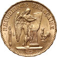 Francja, 20 franków 1876 A, Anioł