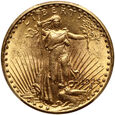 USA, 20 dolarów 1925, Filadelfia, St. Gaudens, PCGS MS62