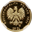 Polska, III RP, 25 zł 2011, Beatyfikacja, Jan Paweł II, NGC PF70