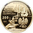 Polska, 200 złotych 2003, Przemysł naftowy, NGC PF70 #RK