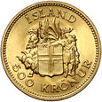 Islandia, 500 koron 1961