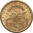USA, 20 dolarów 1877, Filadelfia, Liberty