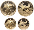 USA, zestaw 5, 10, 25, 50 dolarów 1989, American Eagles, Orzeł