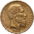 729. Belgia, Leopold II, 20 franków 1877